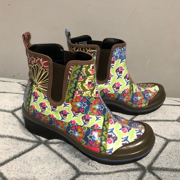 Dansko Shoes - Dansko Floral Vegan Rainboots Booties